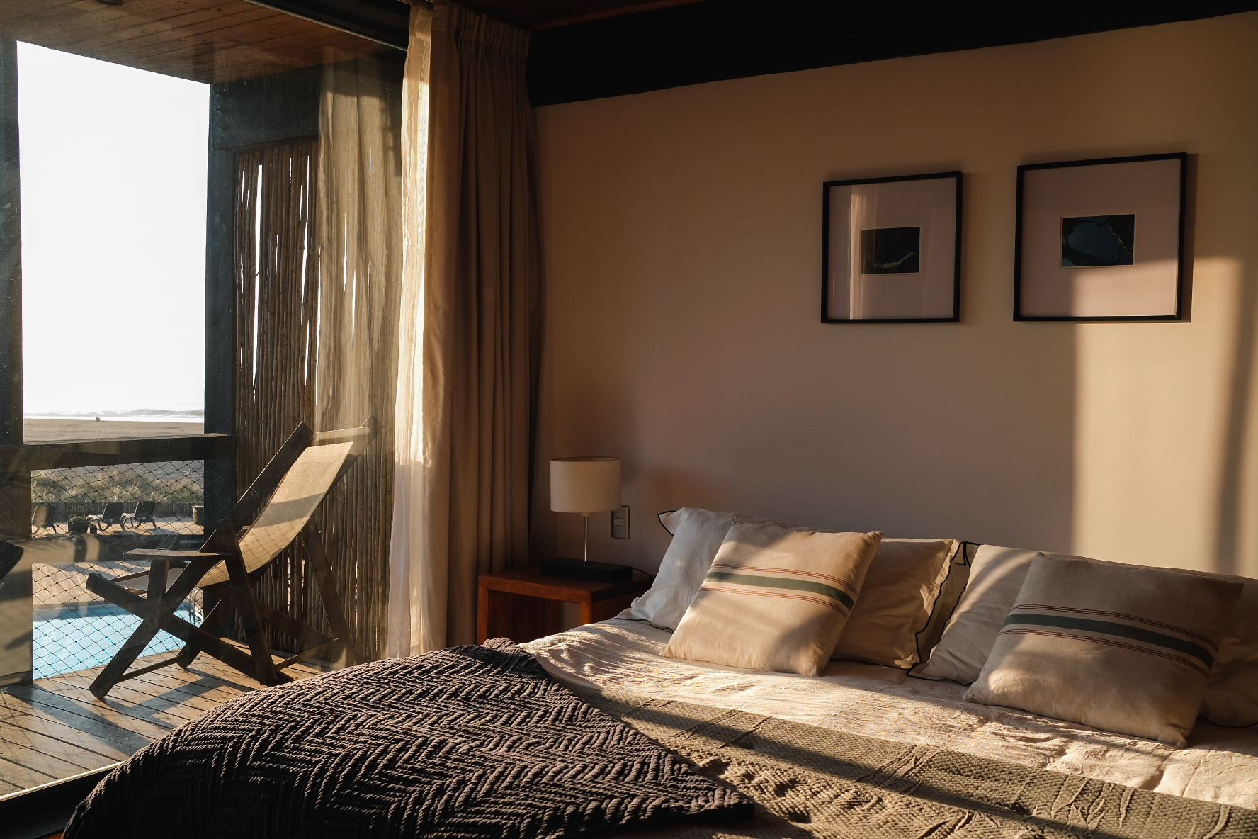 Habitación cómoda con vista al mar en Hotel Punta Sirena