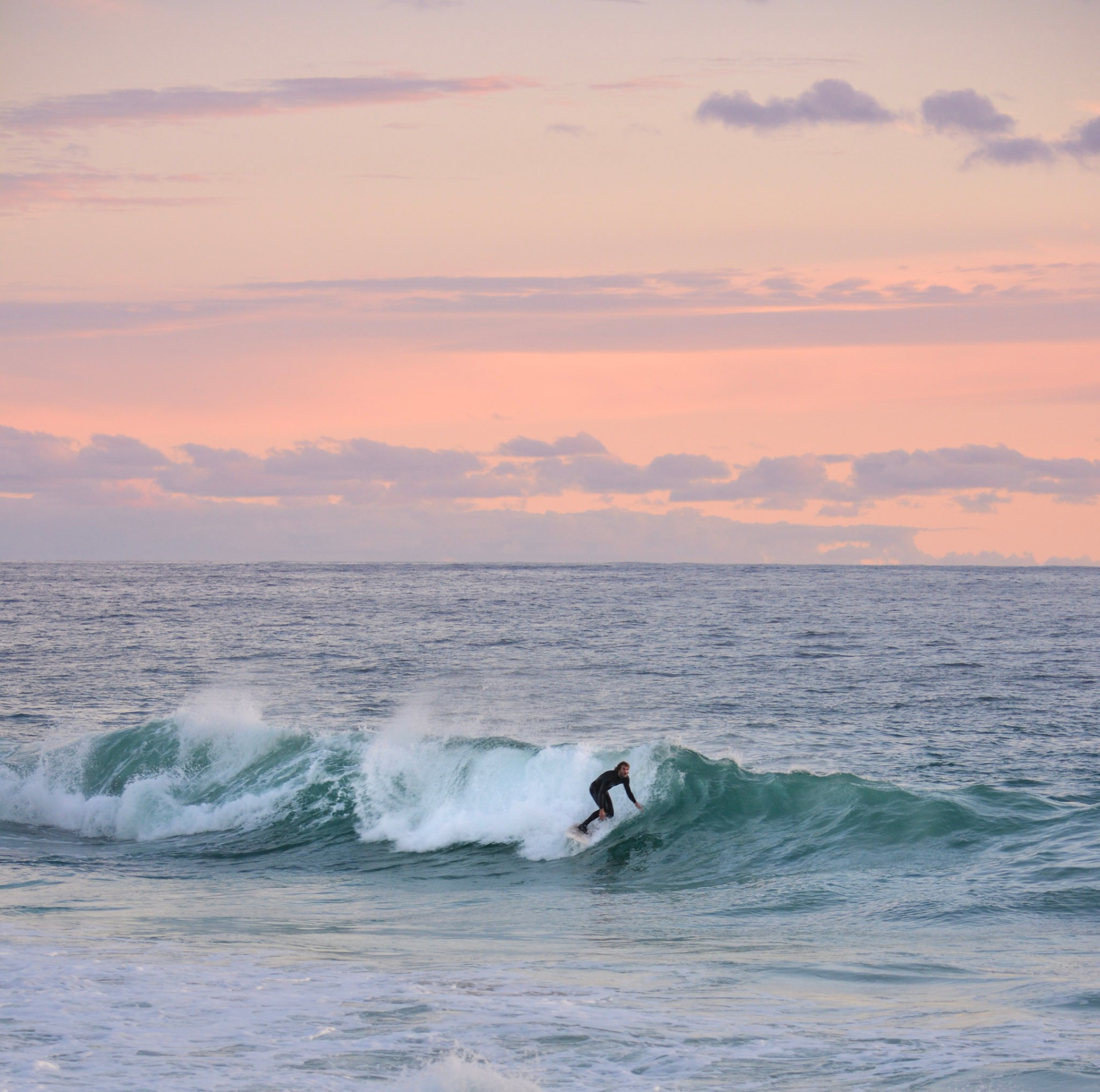 Ola Sirena al atardecer
